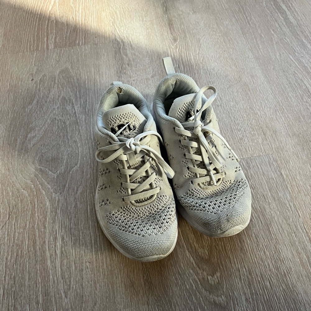 APL White TechLoom Pro Knit Sneakers